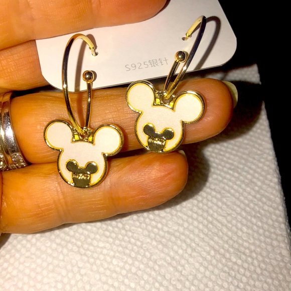 New Disney 925S /18K Gold Plated Earrings - Picture 6 of 7